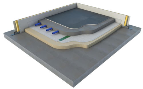 TRAMICHAPE FIBRE - Isolation sous chape avec PU